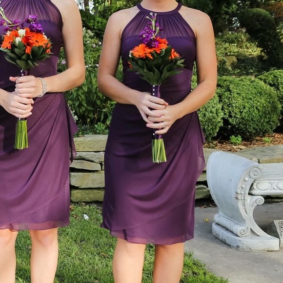 DAVID’S BRIDAL SHORT BRIDESMAID DRESS - Picture 6 of 6